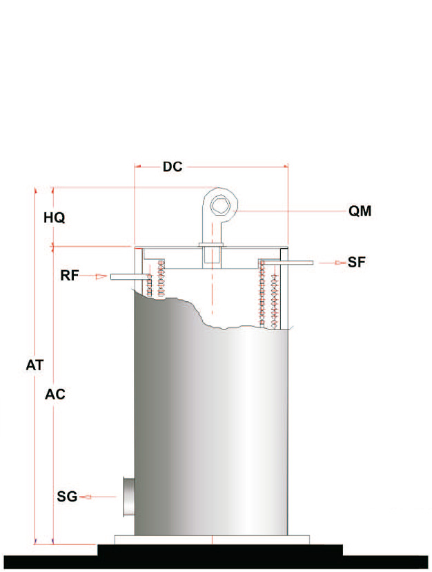 Aquecedor de Fluído Térmico Vertical a Óleo e Gás AFT-V